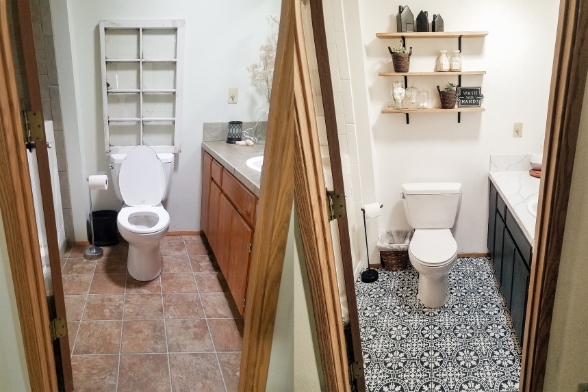 Finds and Dines DIY Bathroom Renovation Reveal 3